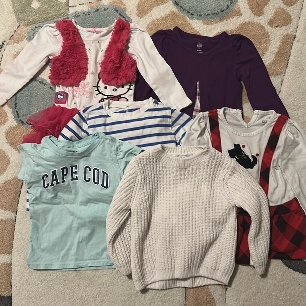 3T tops and sweater bundle